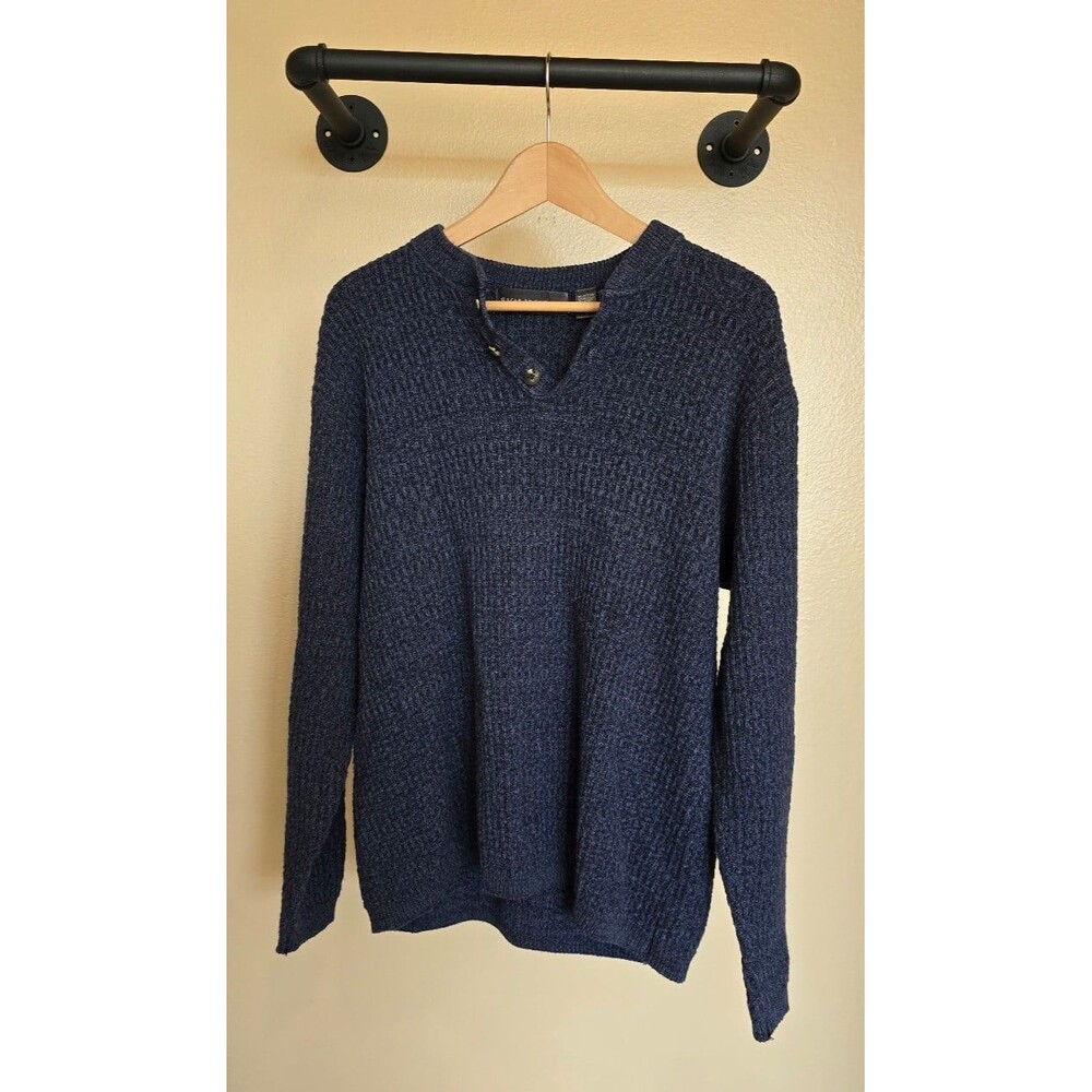 Vintage Ocar De La Renta mens blue sweater size large‎